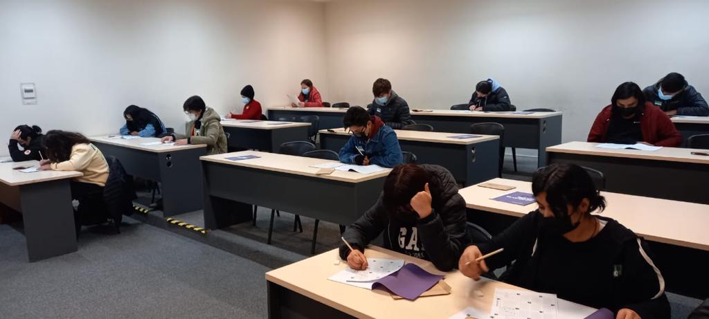 Una gran cantidad de estudiantes participaron del segundo ensayo nacional PAES en la sede San Joaquín