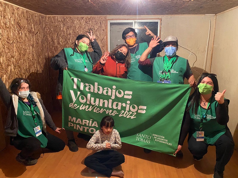 Emotivo cierre de trabajos voluntarios de invierno Santo Tomas San Joaquín 2022