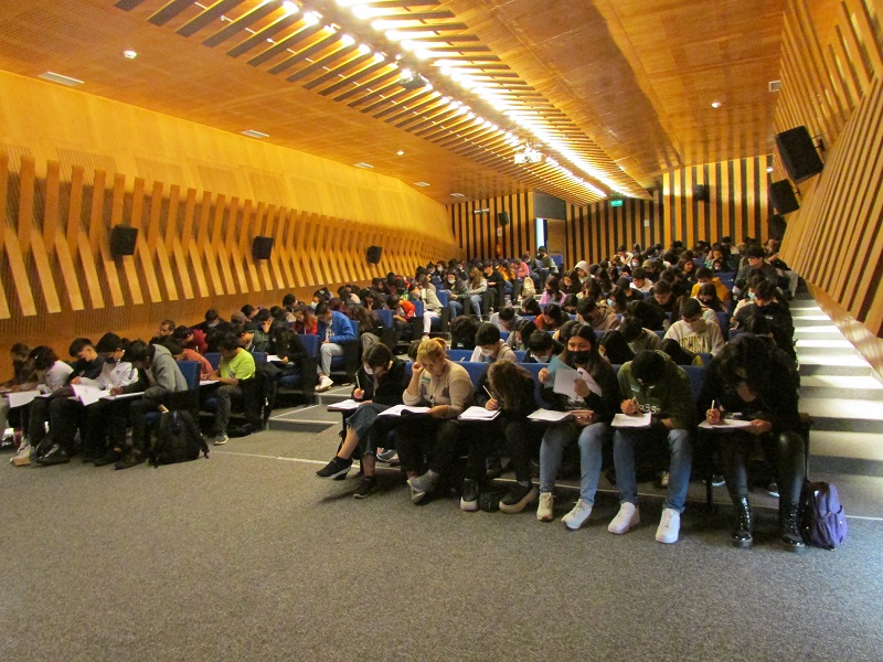 Gran convocatoria tuvo el tercer ensayo PAES 2022 en la sede San Joaquín