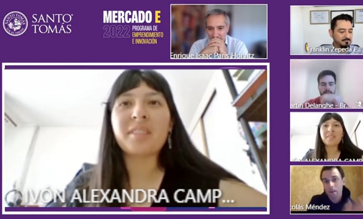 Estudiante de Diseño Gráfico de Antofagasta ganó concurso de emprendimiento e innovación Mercado E! de Santo Tomás