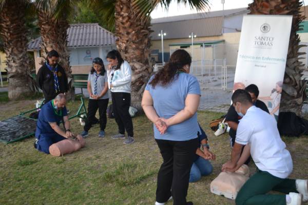 Santo Tomás Copiapó capacitó en Primeros Auxilios y RCP a adultos animadores de Guías y Scouts del distrito Copayapu