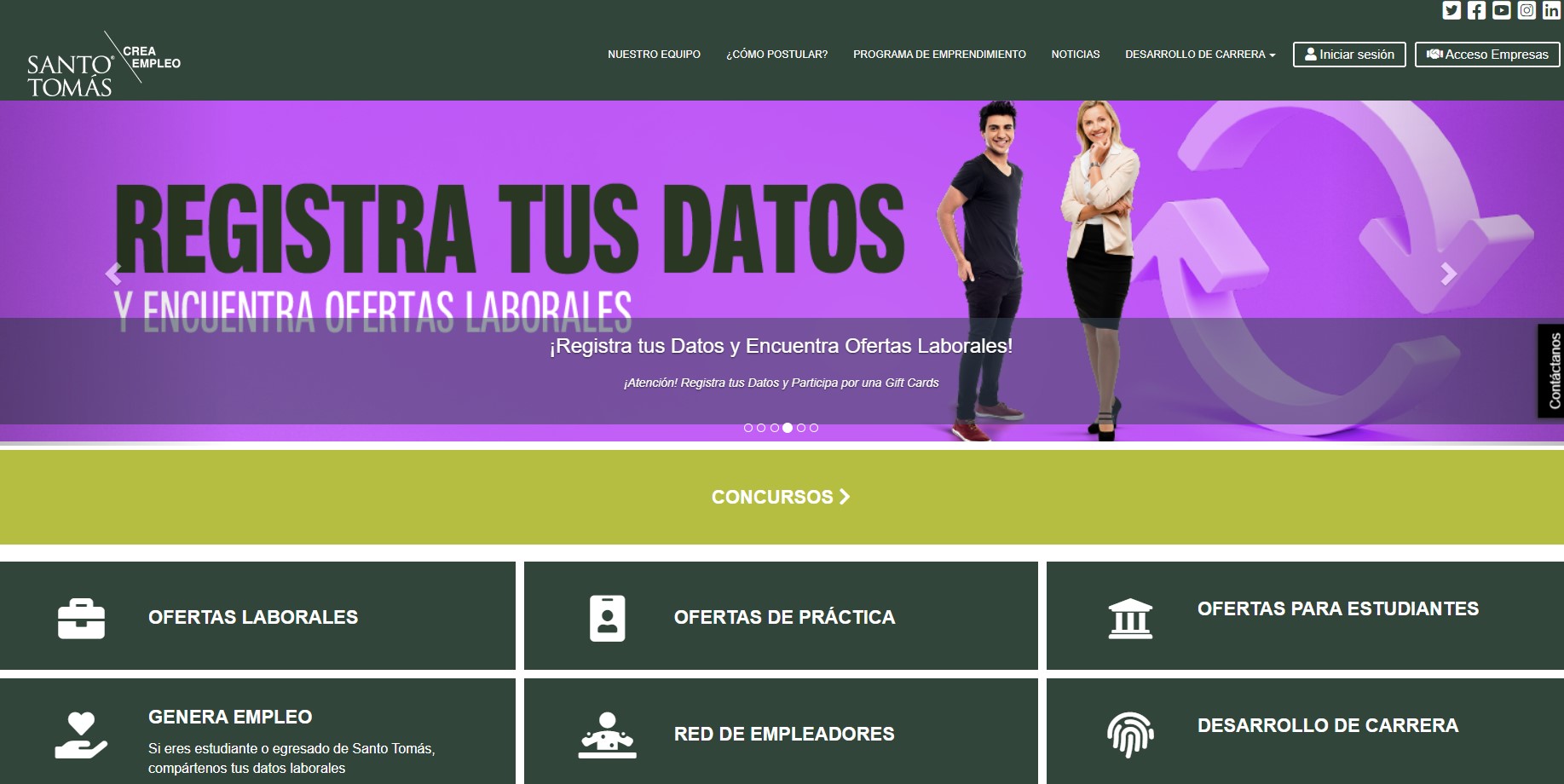Crea Empleo: El portal de desarrollo profesional de Santo Tomás