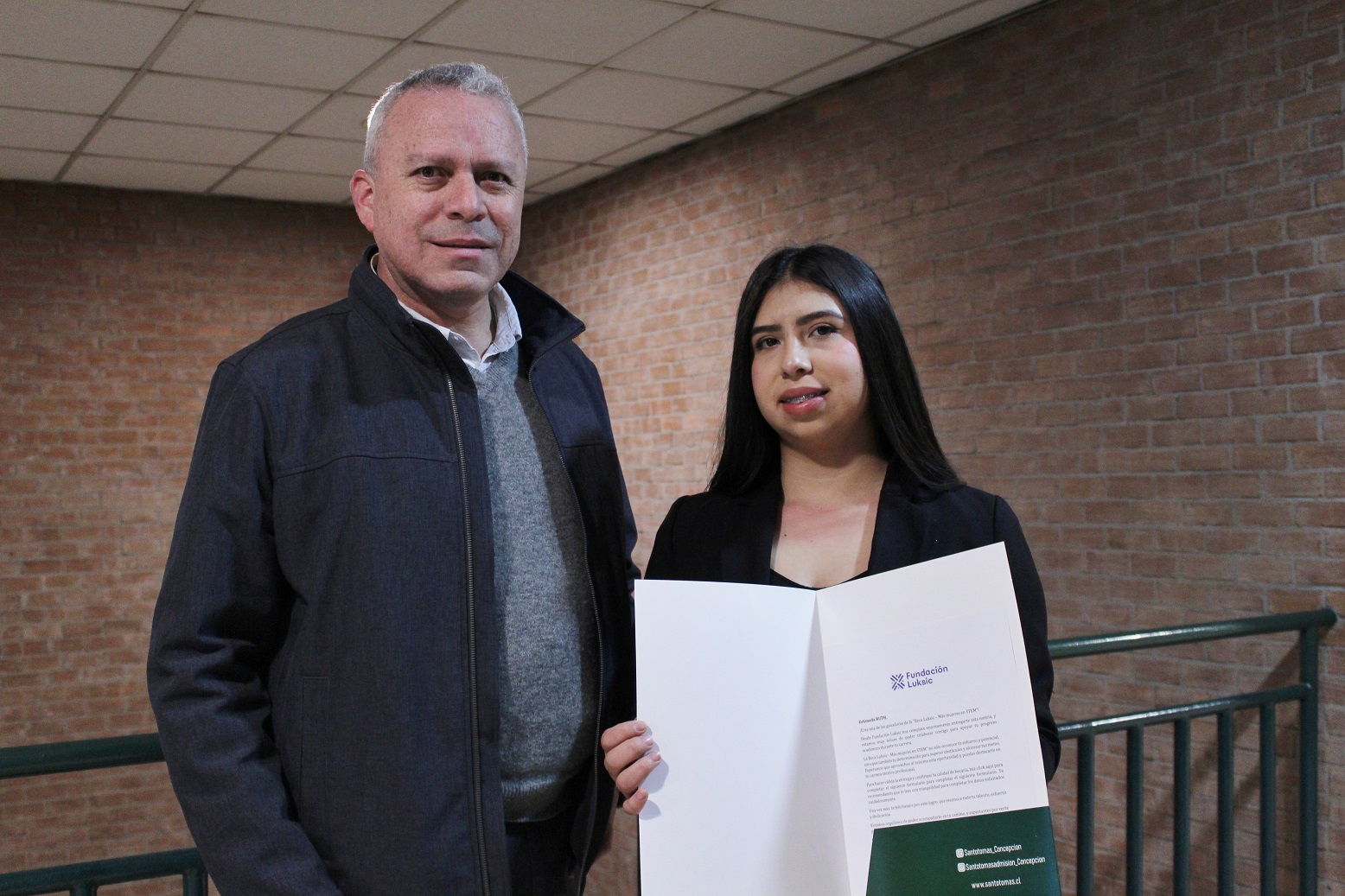 Estudiante de Santo Tomás Concepción logró beca de estudios de Fundación Luksic