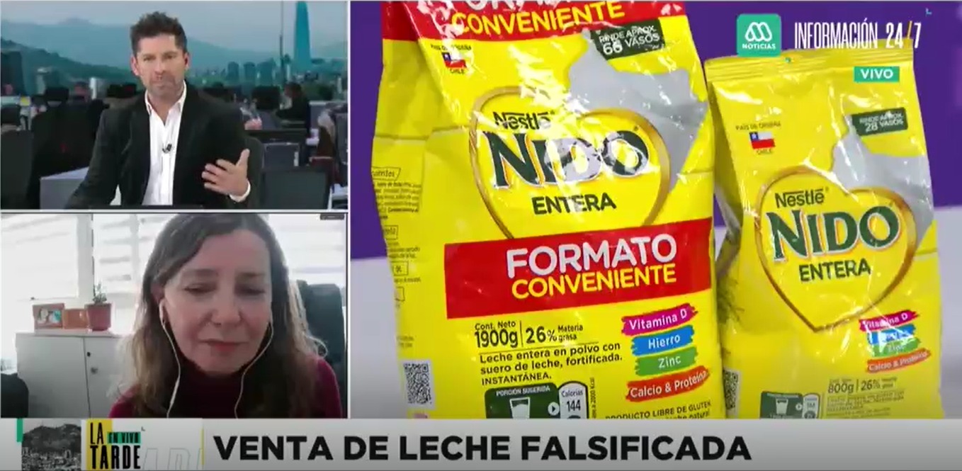 Entrevista en MEGA: Académica de la UST alerta graves riesgos de consumir leche falsificada para la salud de la población