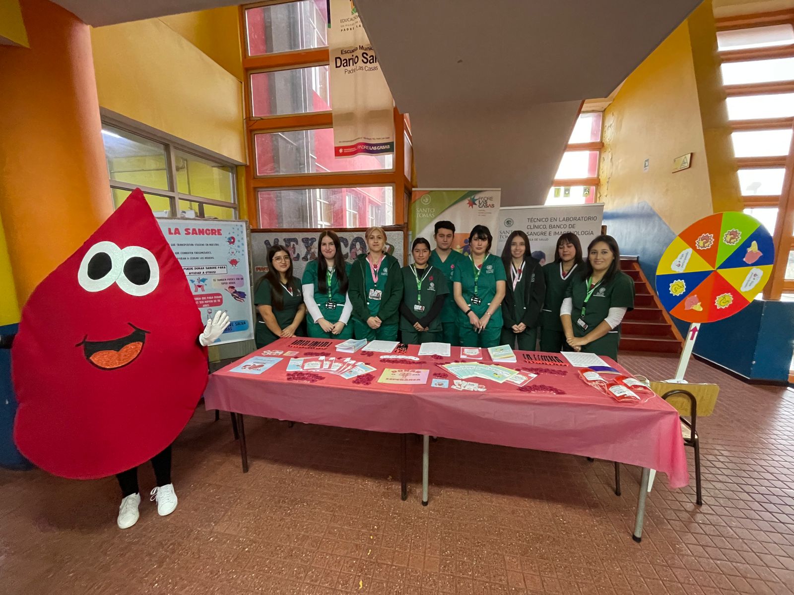 CFT Santo Tomás Temuco realiza actividad de Promoción de la Donación de Sangre con estudiantes de Padre Las Casas
