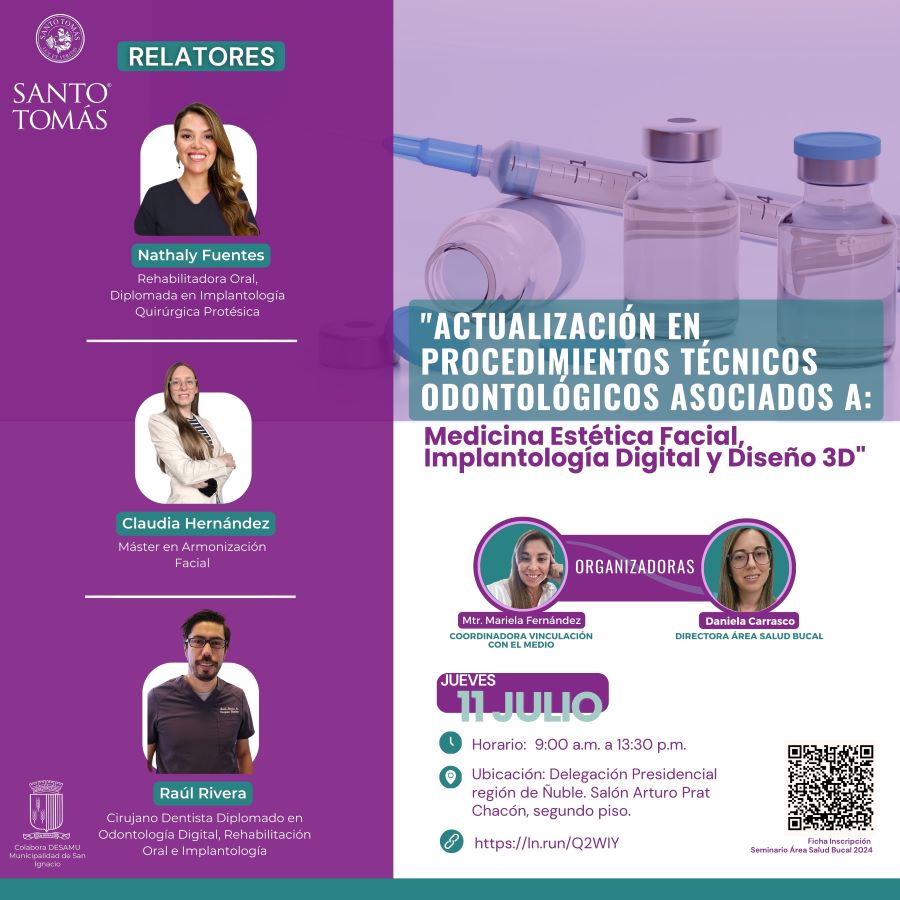 Santo Tomás Realizará Seminario Odontológico de Actualización en Procedimientos Técnicos