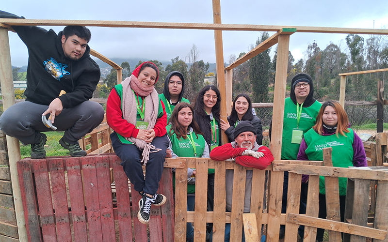Centro ceremonial mapuche de Viña del Mar recibe la ayuda tomasina en los Trabajos Voluntarios de Invierno