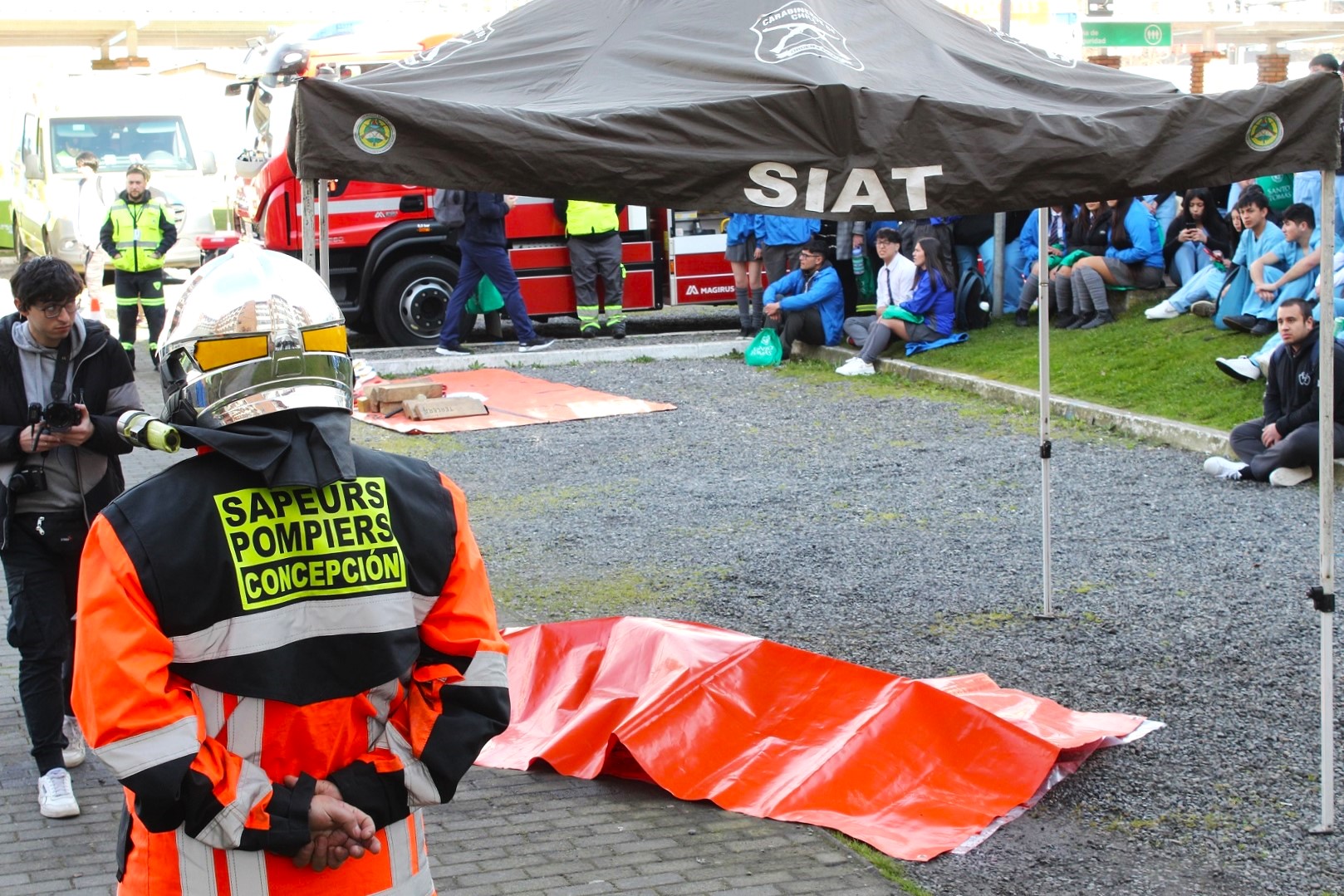 Universidad Santo Tomás de Concepción desarrolló nuevo simulacro de accidente de tránsito