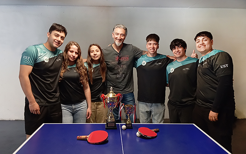 Protagonistas repasan el gran año de la selección de tenis de mesa de Santo Tomás Viña del Mar