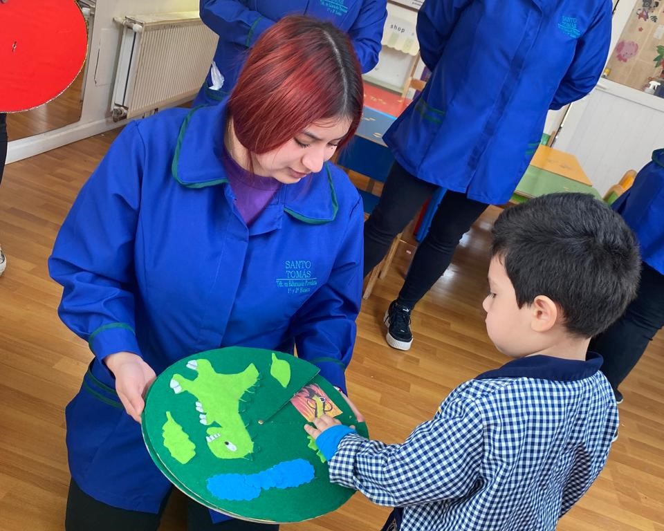 Estudiantes de Técnico en Educación Parvularia realizaron actividades educativas en la Sala Cuna y Jardín Infantil Coné
