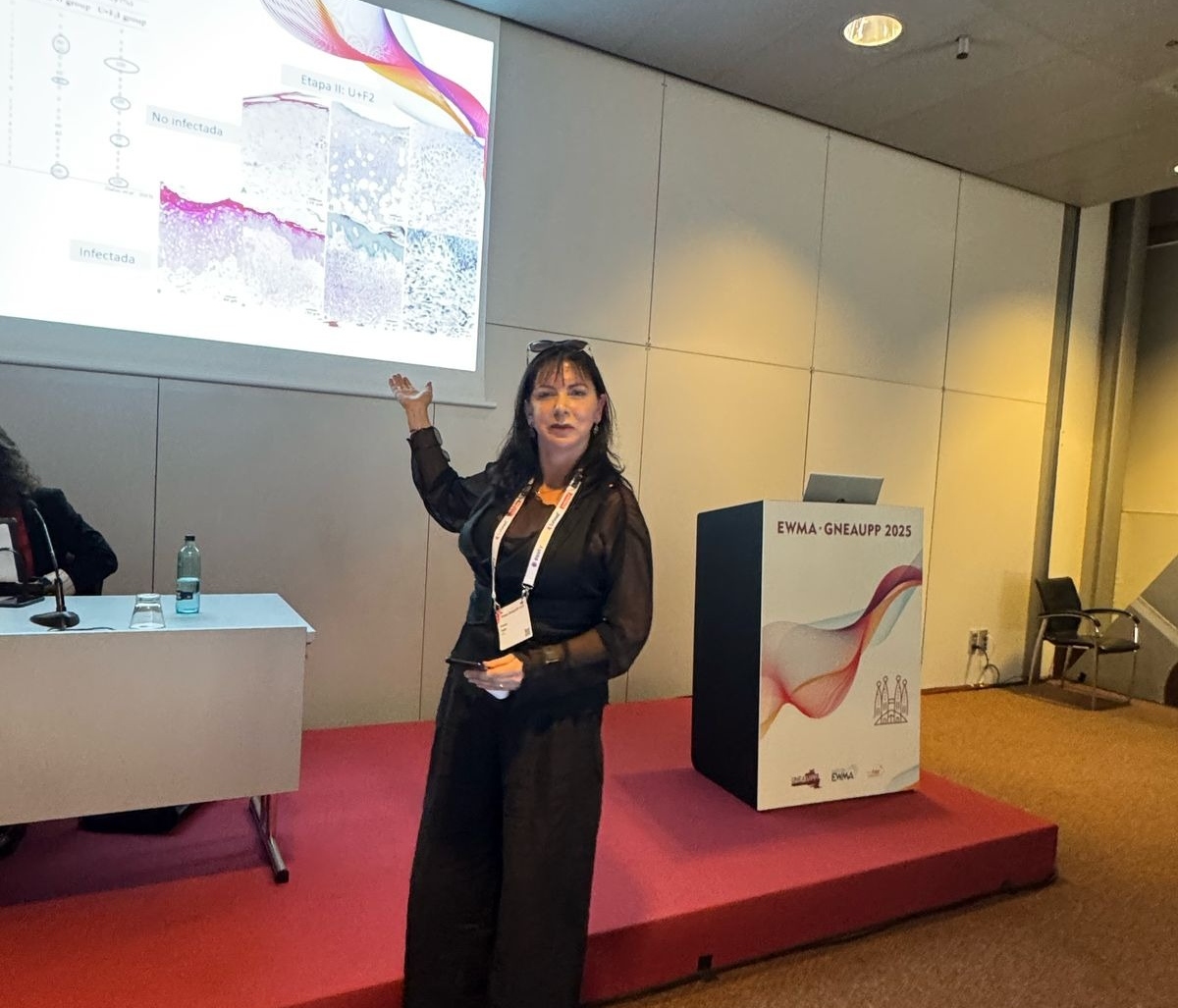 Académica de la Universidad Santo Tomás Temuco presentó Investigación sobre cicatrización con miel de ulmo en congreso internacional de heridas