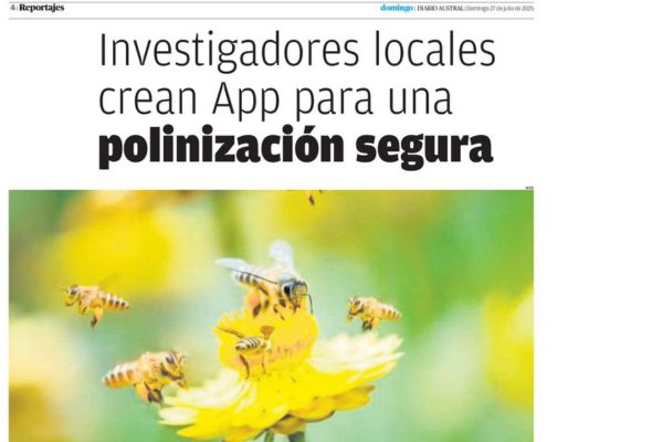 En la Región de Los Ríos destacan a investigadores que trabajan en polinización segura
