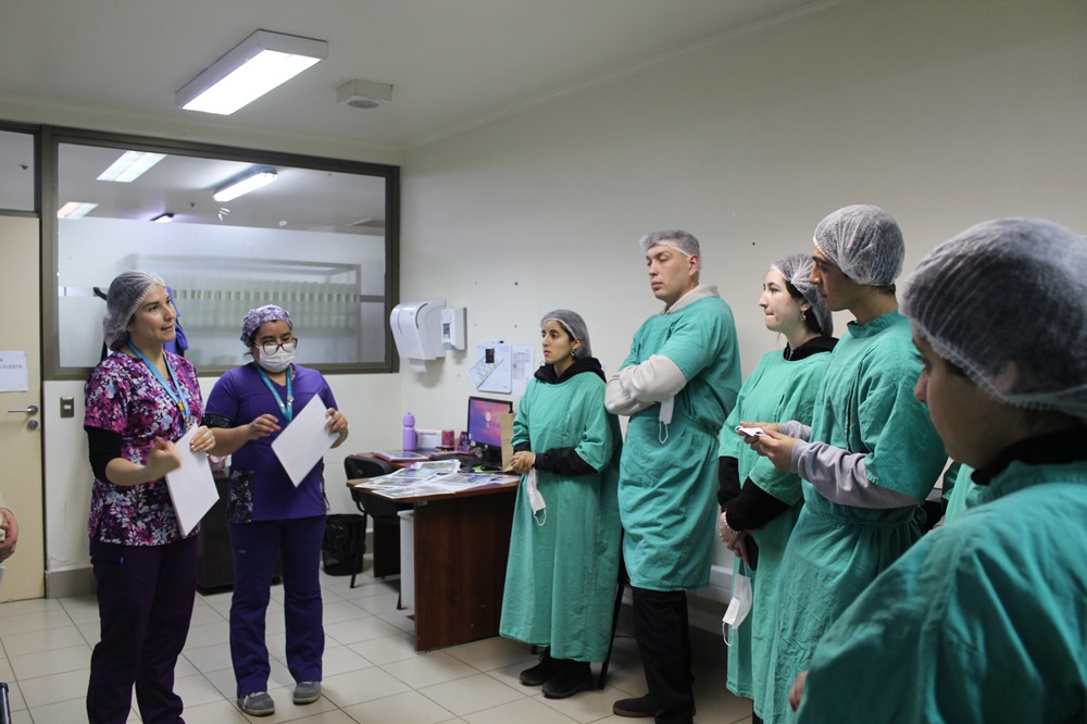 Alumnos de Ingeniería en Administración conocen procesos en Hospital Base San José e invernadero privado