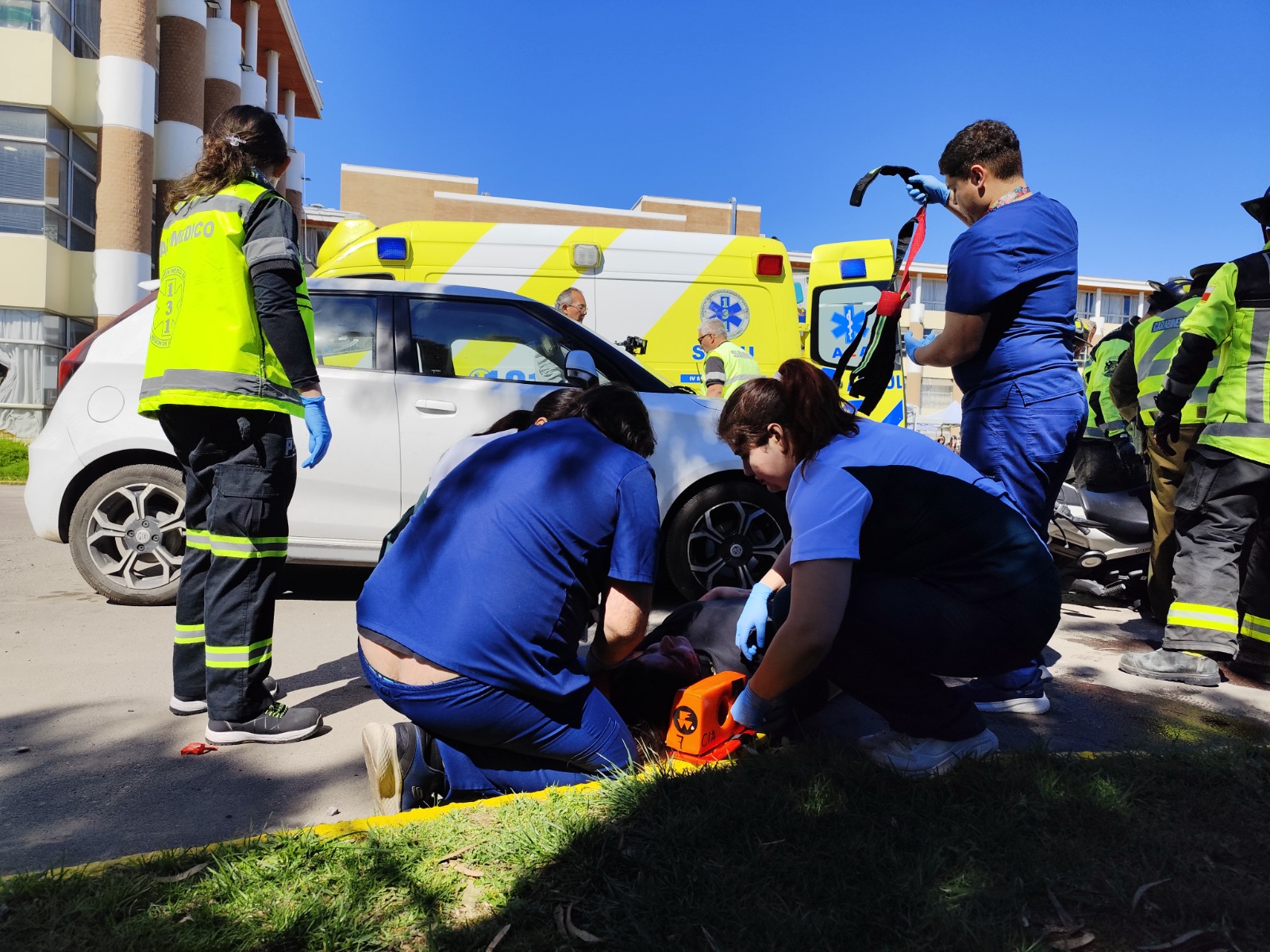 Santo Tomás La Serena y equipos de emergencia se unen para desarrollar la 3ra simulación de Seguridad vial en vísperas de fiestas patrias
