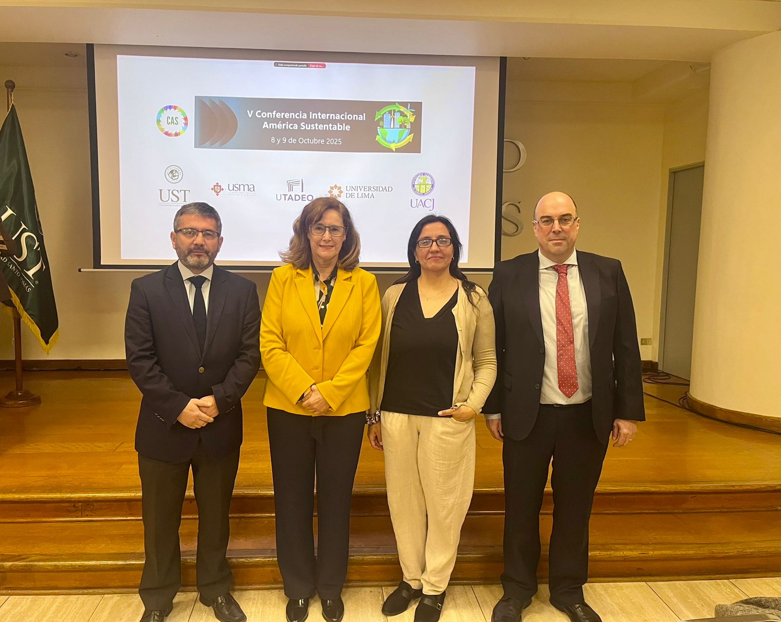 Lanzamiento V Conferencia Internacional América Sustentable 2025 en UST, sede Santiago