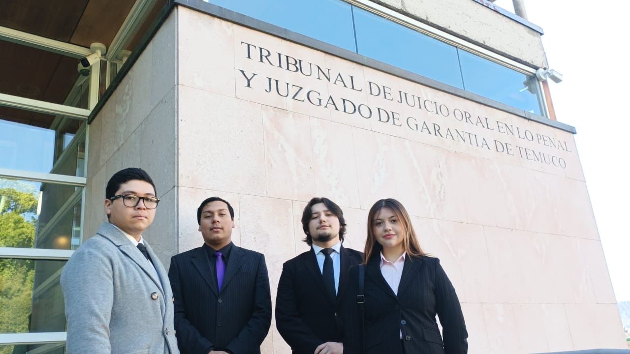 Estudiantes de Derecho de la UST Temuco vivieron experiencia formativa en el Tribunal de Garantía y Tribunal Oral en lo Penal
